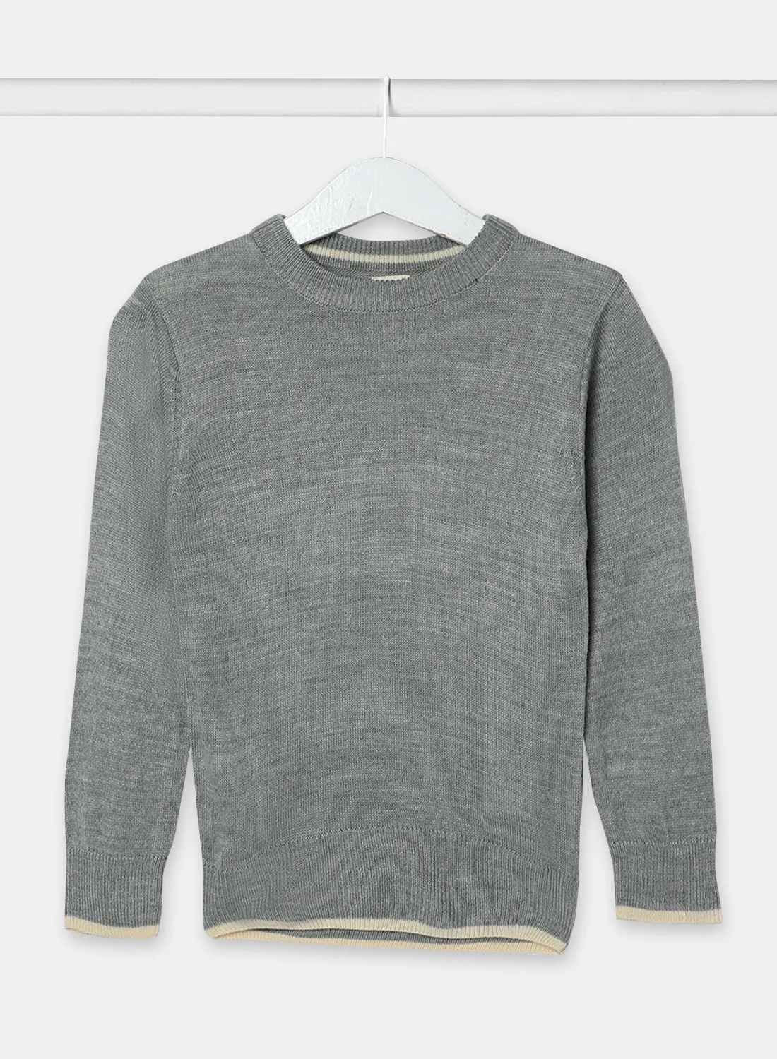 NEON Boy Casual Long Sleeve Sweater Dark Grey
