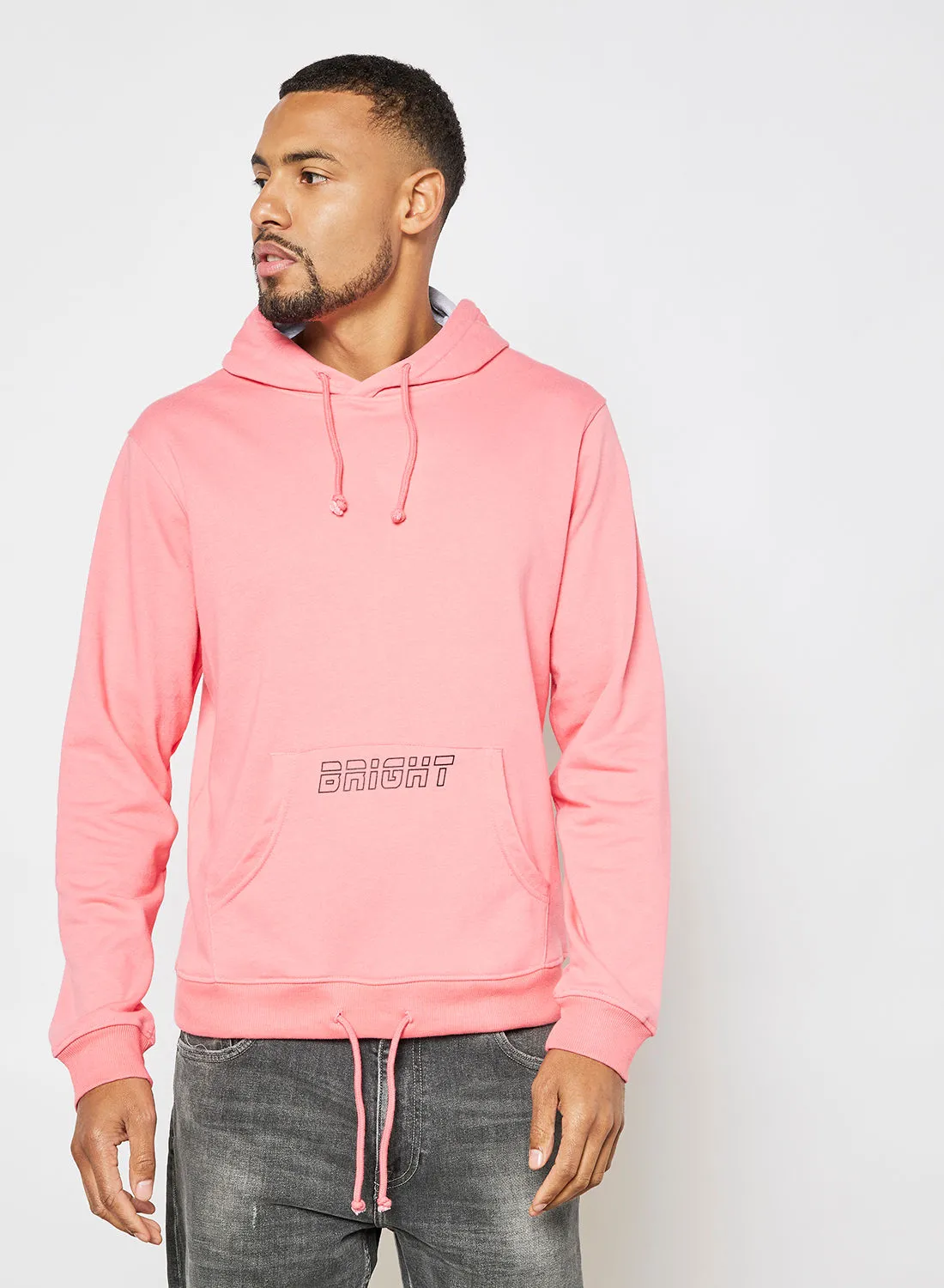 ABOF Regular Fit Sweatshirt Pink