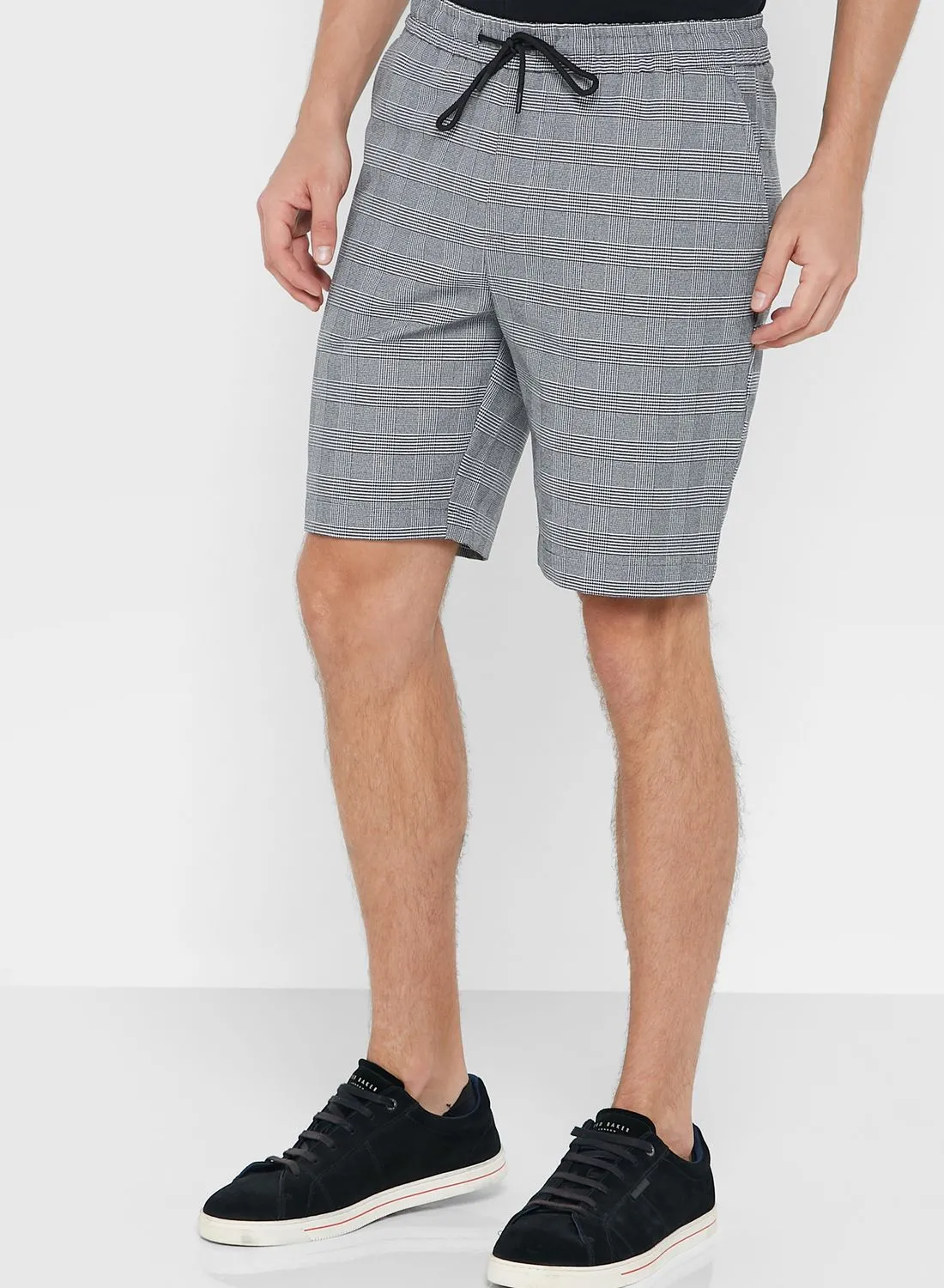 Robert Wood Check Shorts