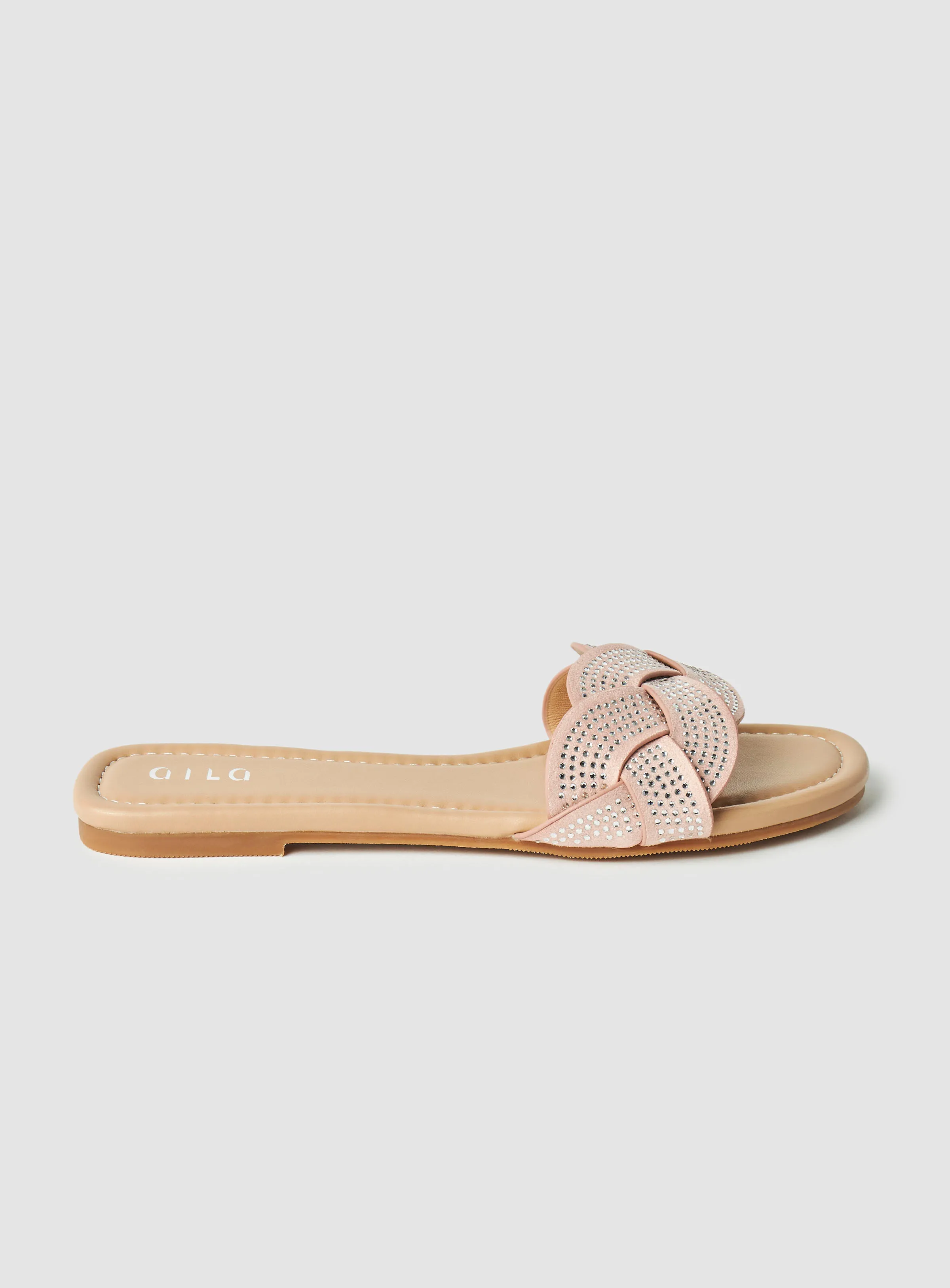 Aila Casual Flat Sandals Light Pink