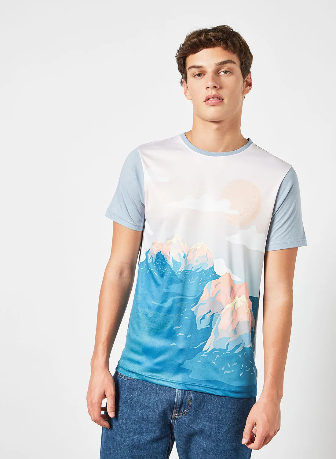 Blue Saint Casual T-Shirt Multicolour