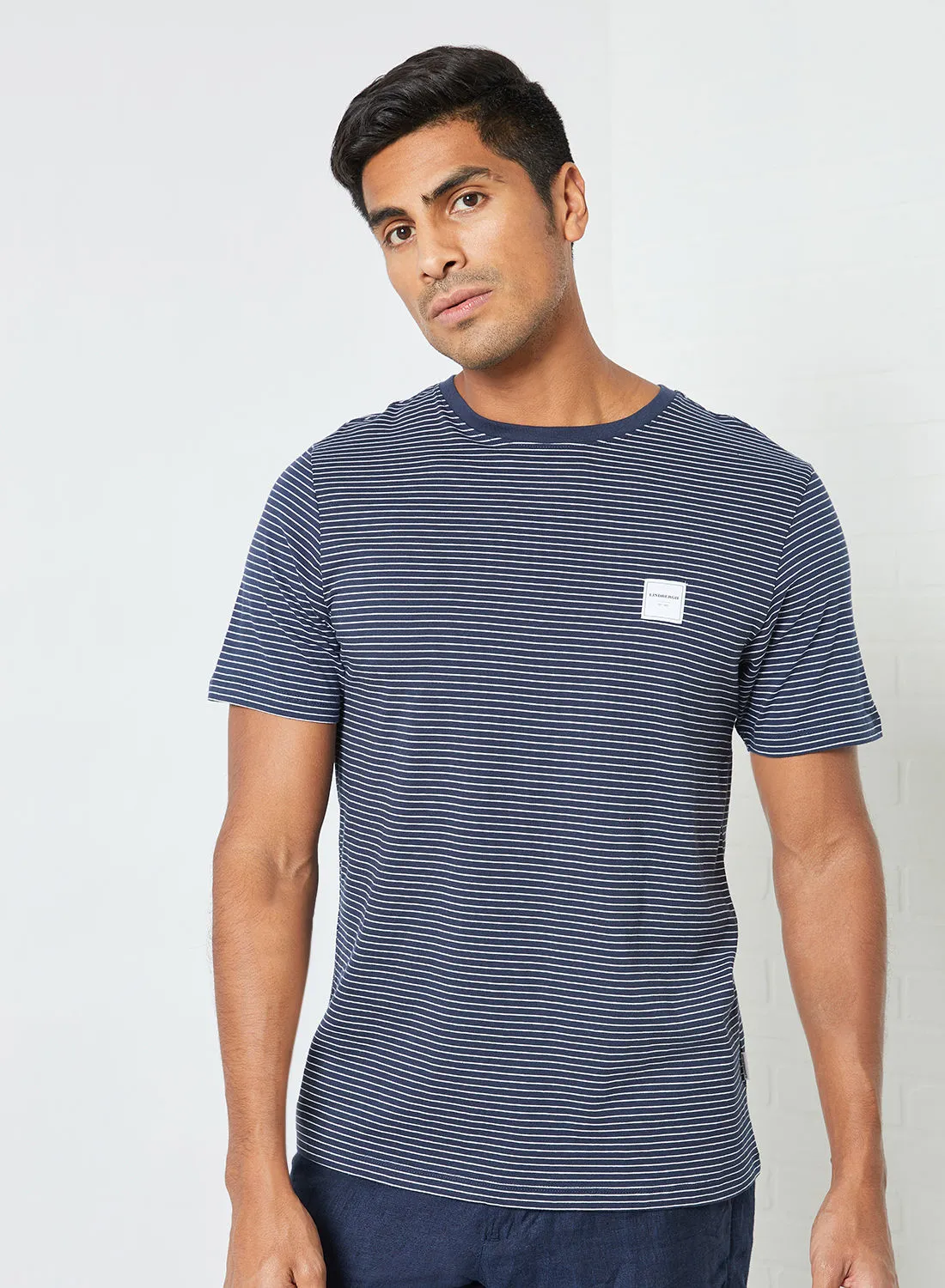 LINDBERGH Striped T-Shirt Blue