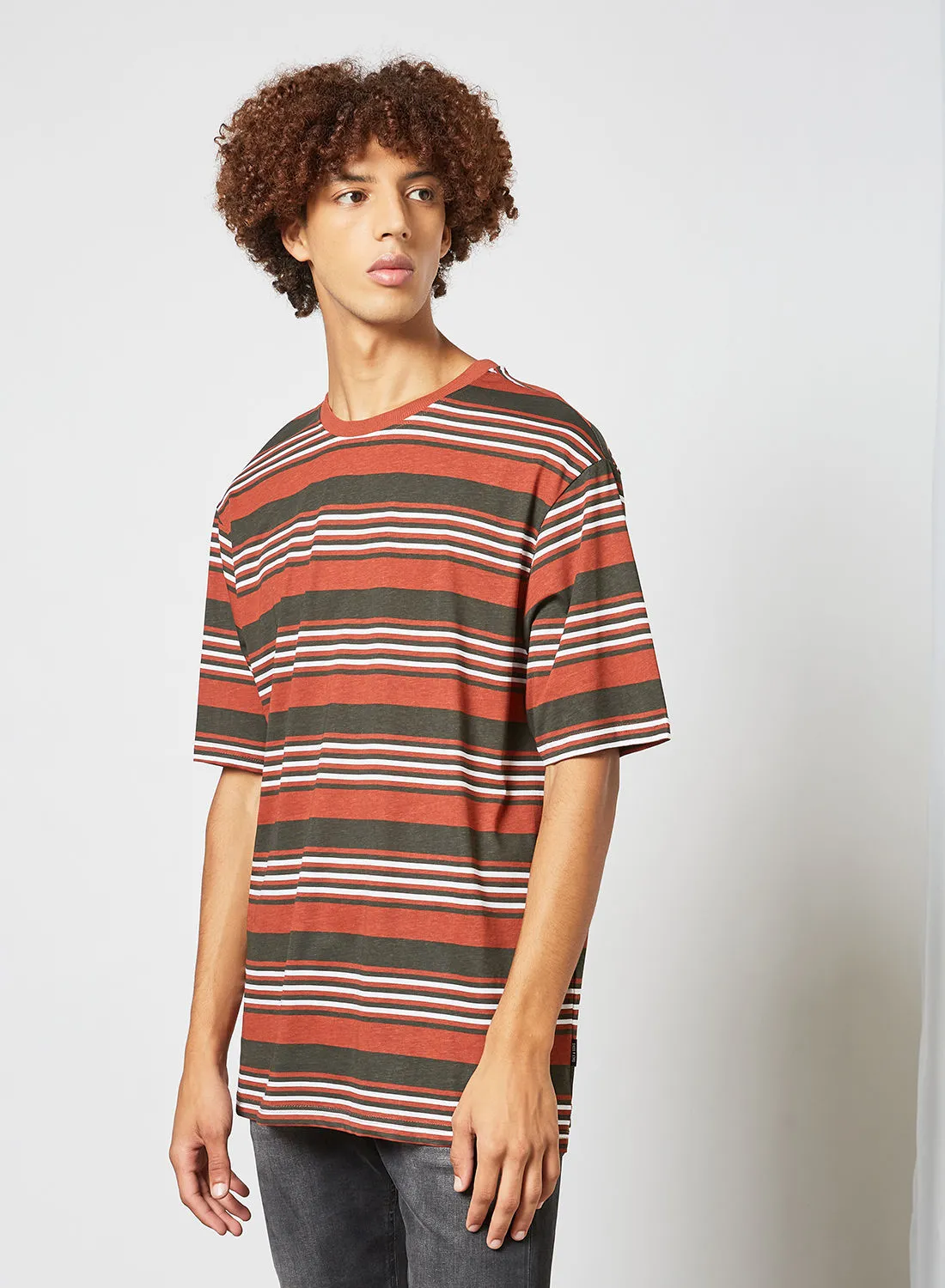 ONLY & SONS Basic Striped T-Shirt متعدد الألوان