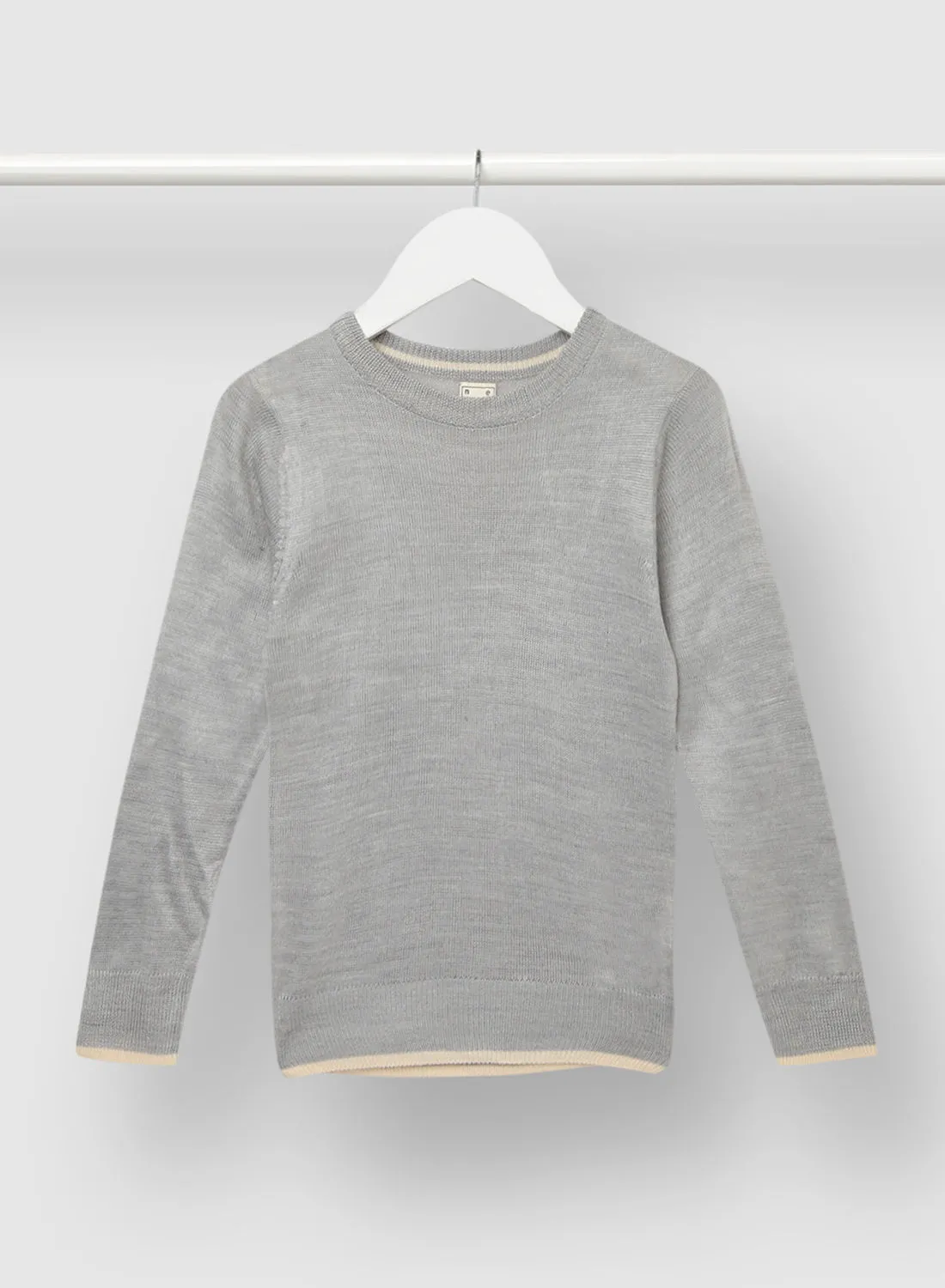 NEON Boy Casual Long Sleeve Sweater Grey