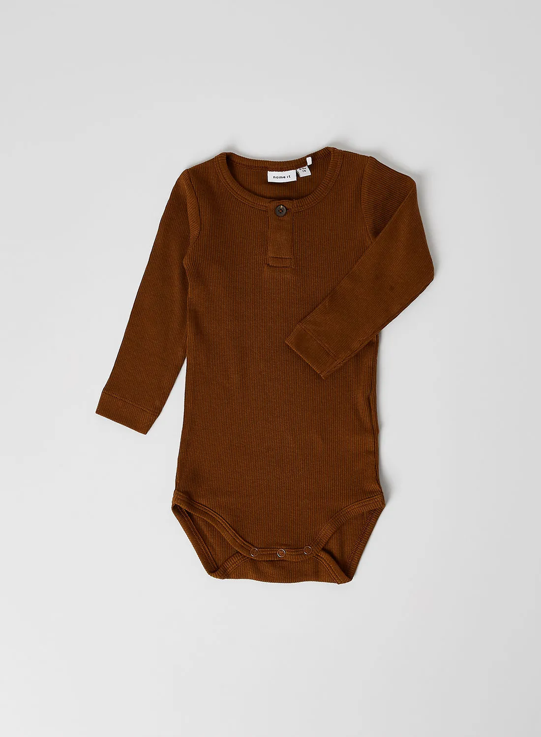 NAME IT Knitted Pattern Henley Neck Onesies Monks Robe