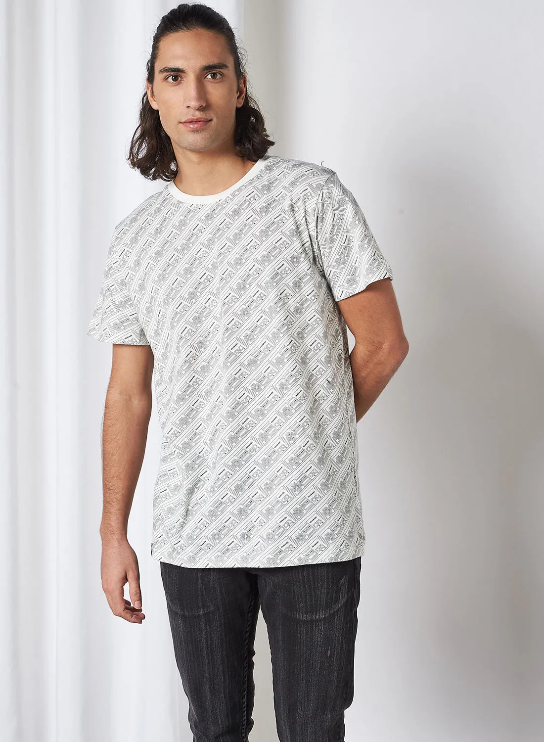 DEDICATED T-shirt Stockholm NES Line Control Off-White