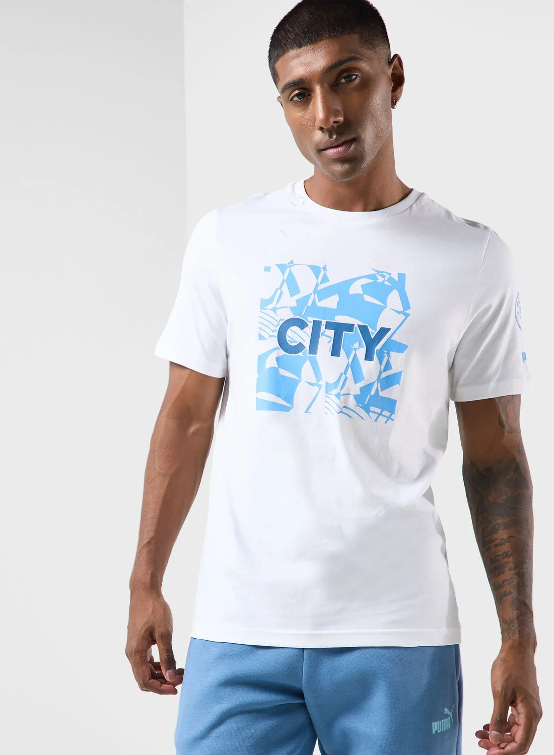 PUMA Manchester City Football Club Graphic T-Shirt
