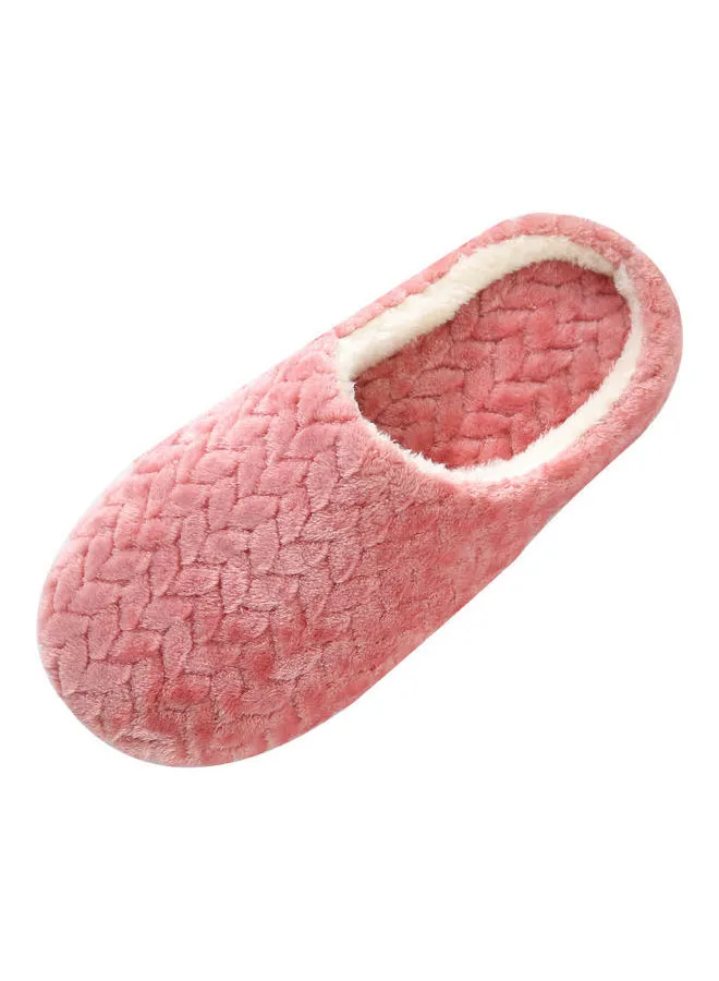 Joychic Slip-On Cotton Indoor Slippers Pink