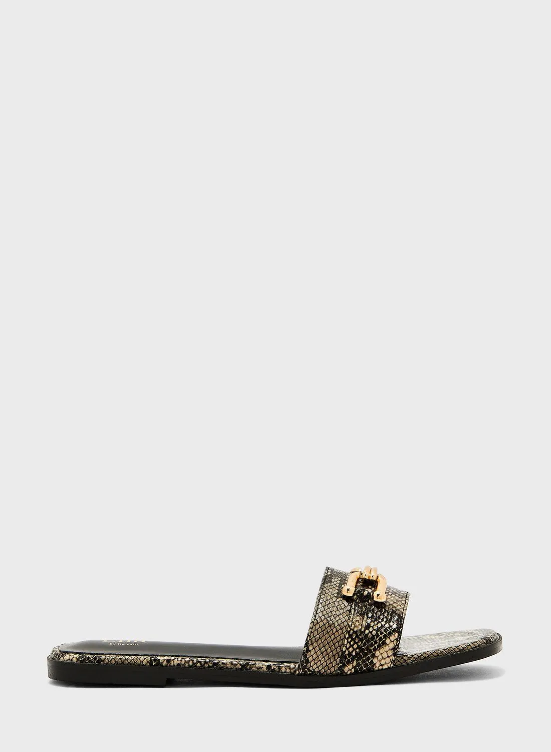 Ella Limited Edition Chain Detail Flat Sandal