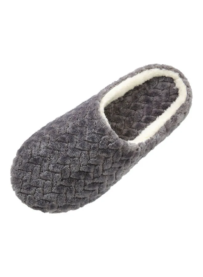 Joychic Slip-On Cotton Indoor Slippers Grey