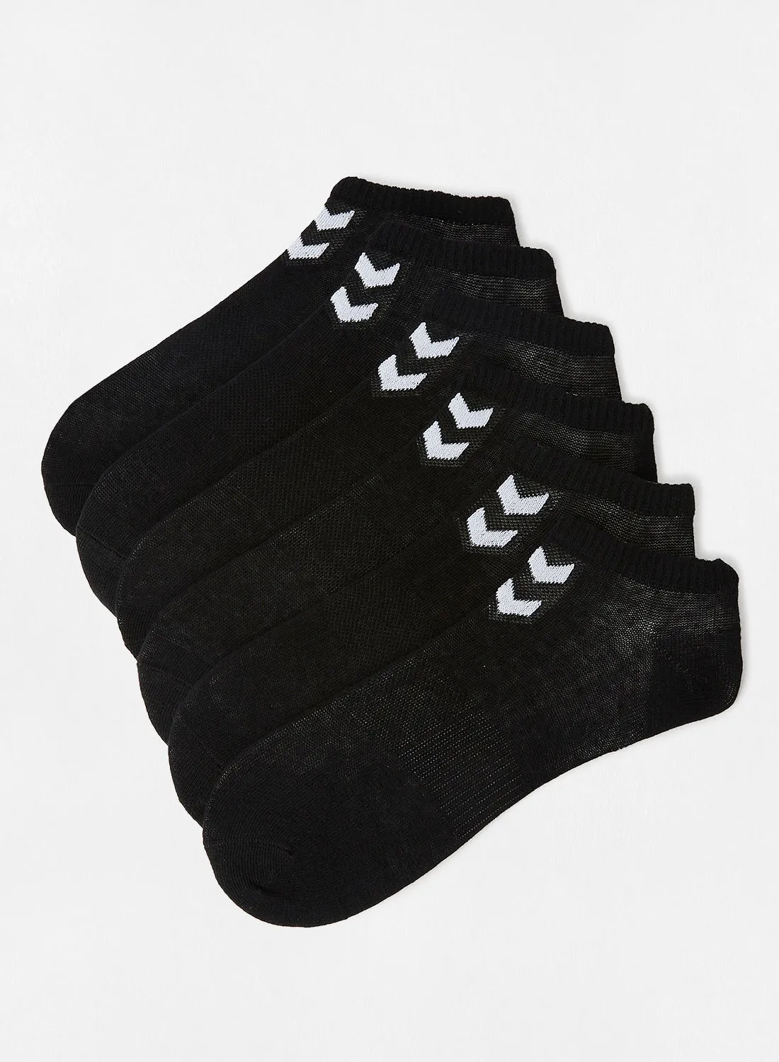 Hummel Chevron Ankle Socks (Pack of 6) Black