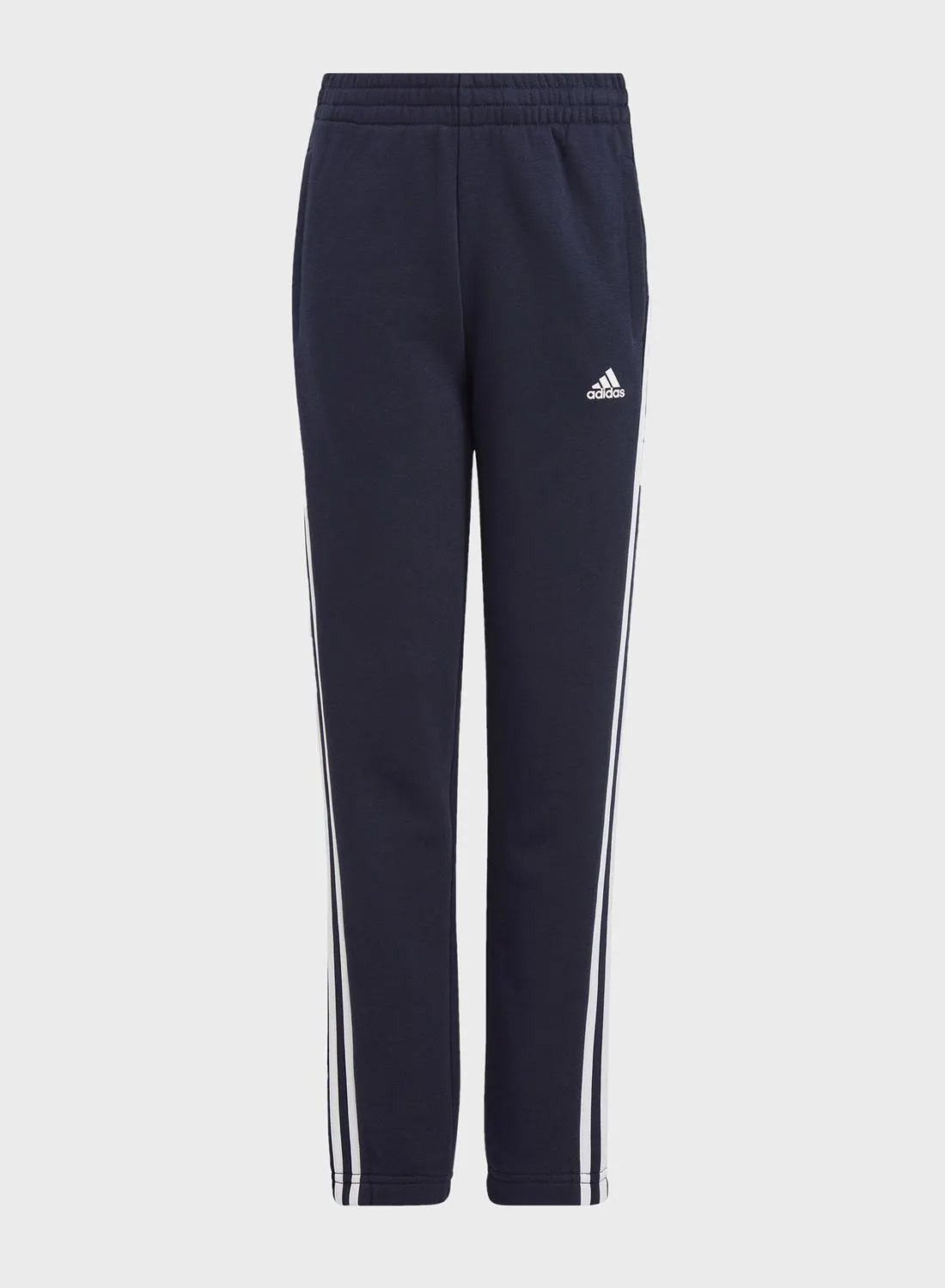 Adidas Kids 3 Stripe Essential Fleece Sweatpants
