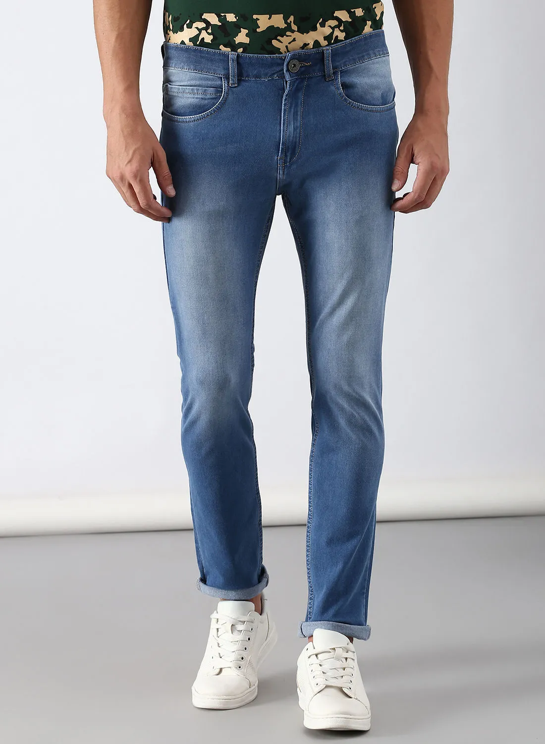 ABOF Slim Fit Jeans Light Blue
