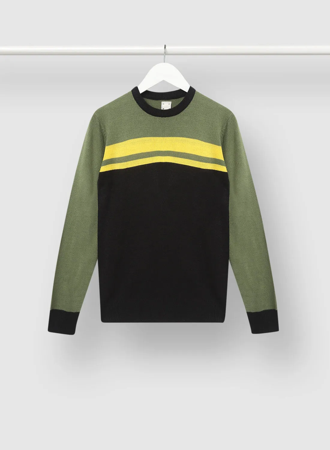 NEON Boy Casual Long Sleeve Sweater Olive