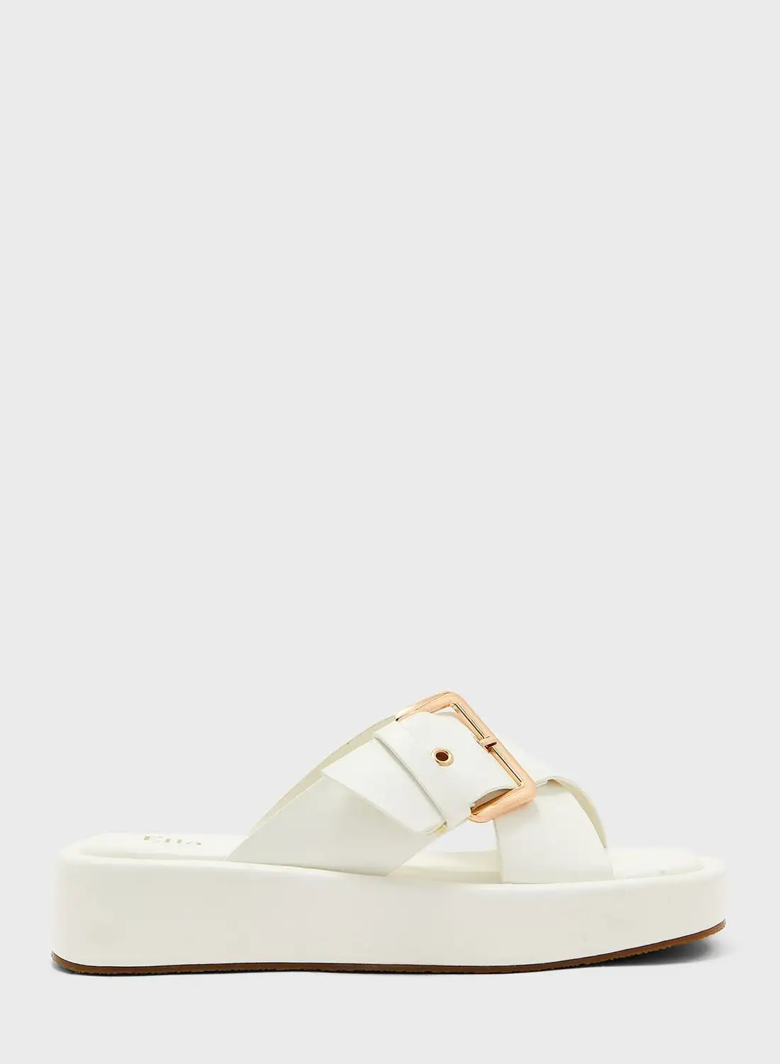 Ella Limited Edition Cross Strap Wedge Slippers