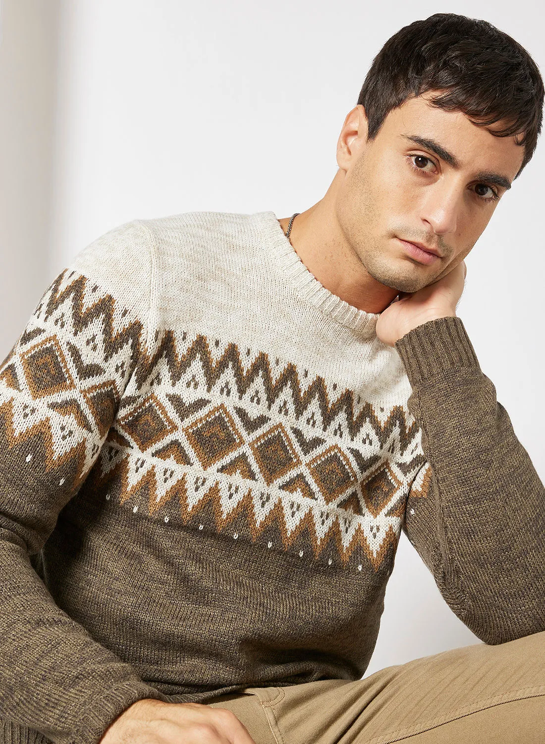 ONLY & SONS Patterned Sweater Multicolor