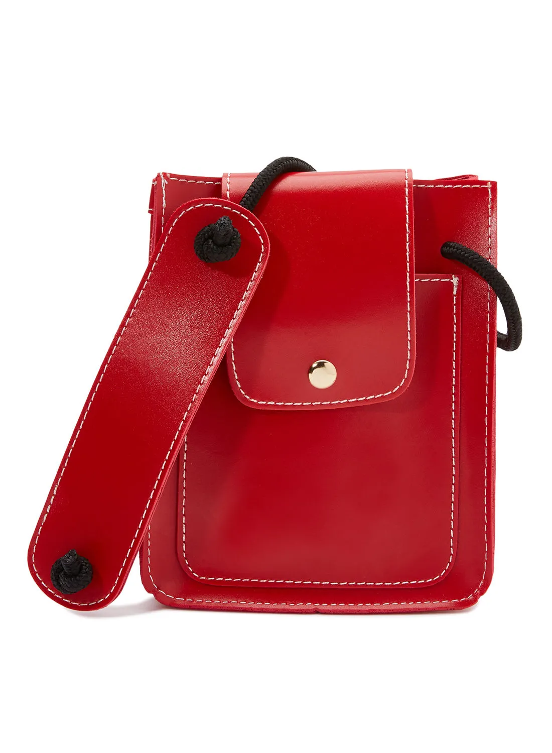 YUEJIN Unique Accent Crossbody Bag Red