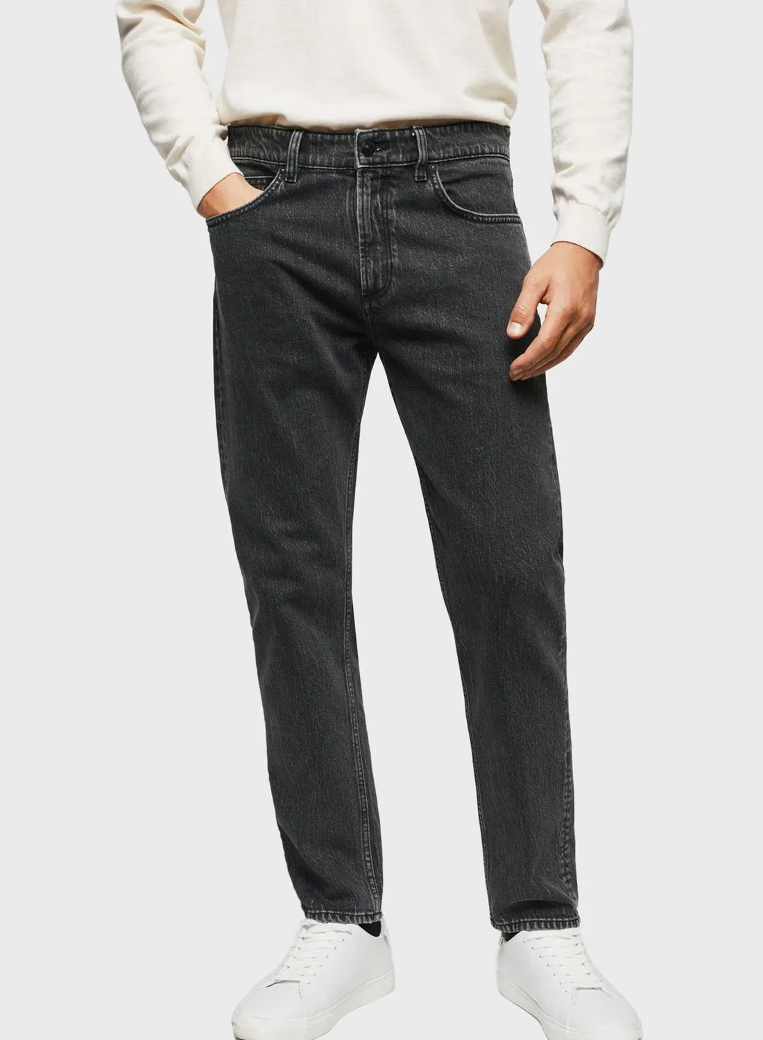Mango Man Rinse Tapered Fit Jeans