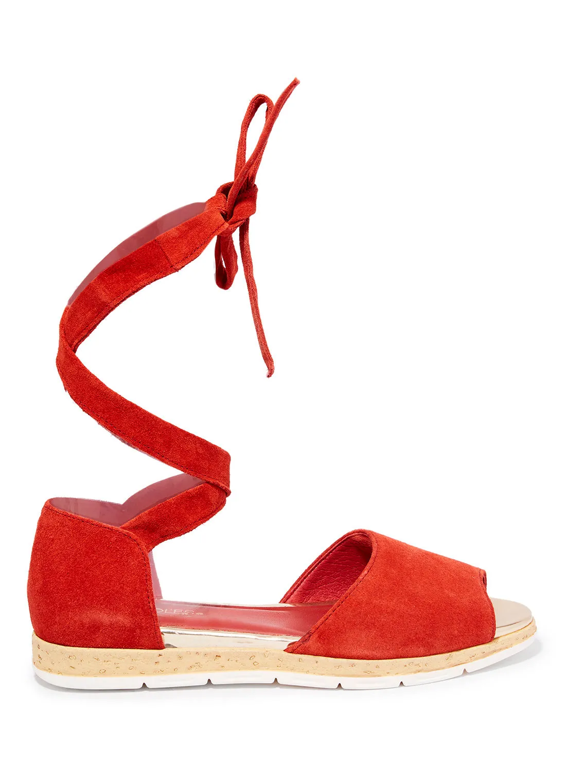 AEROSOLES Lace Up  Sandals Red