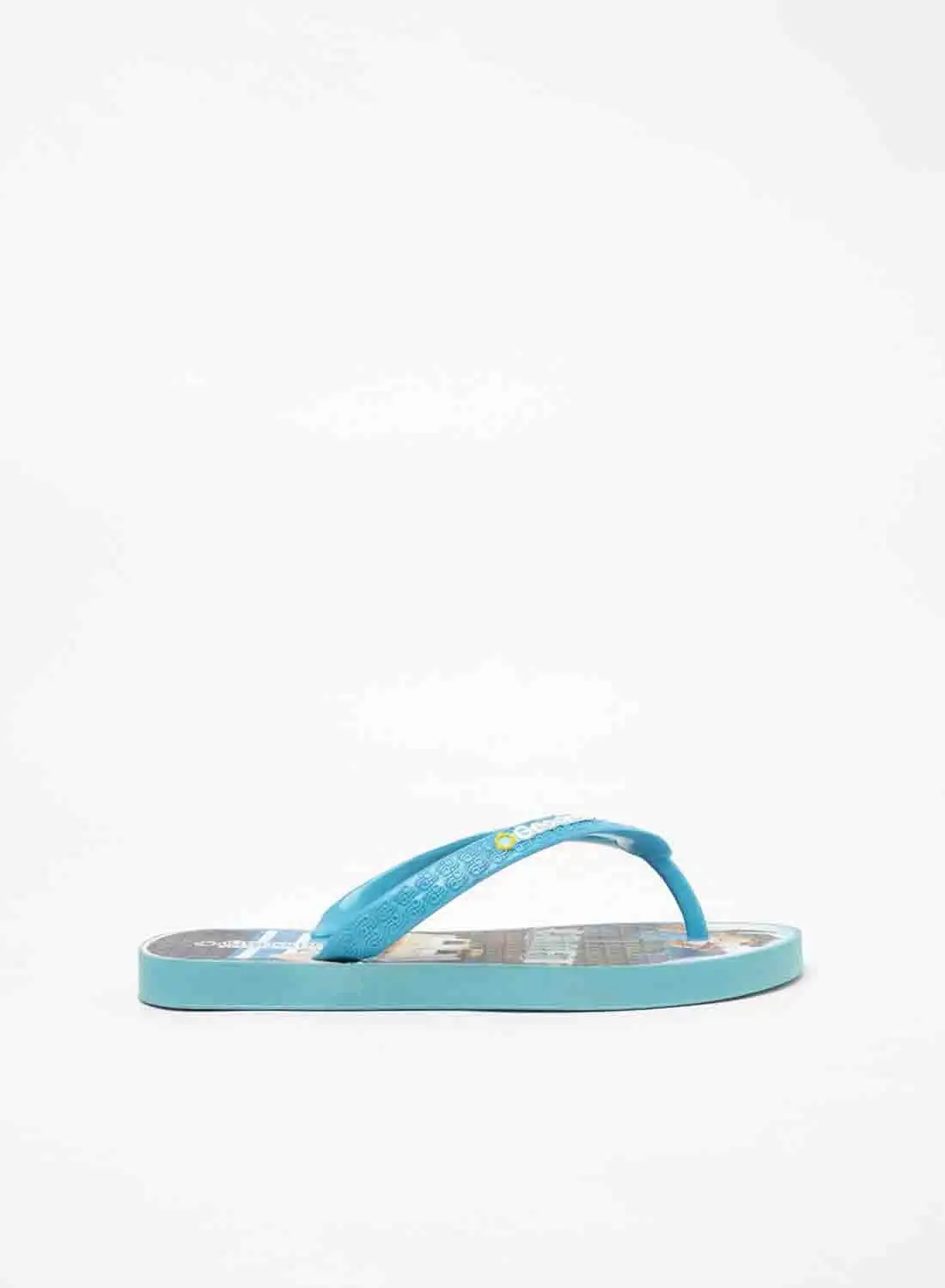 Geoomnii Keif Printed Slipper Light Blue