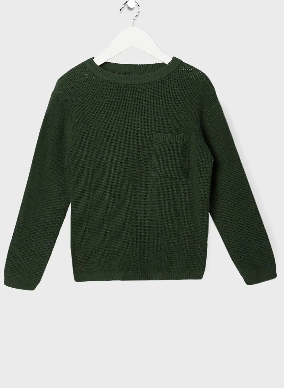 MANGO Infant Knit Pocket Sweater