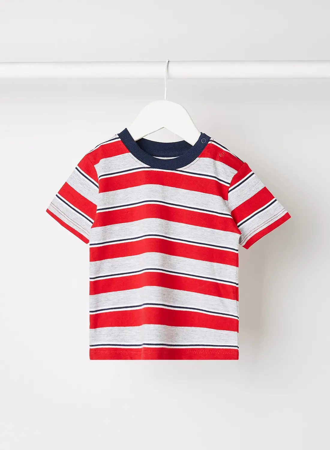 Fox Baby Baby Striped T-Shirt Red