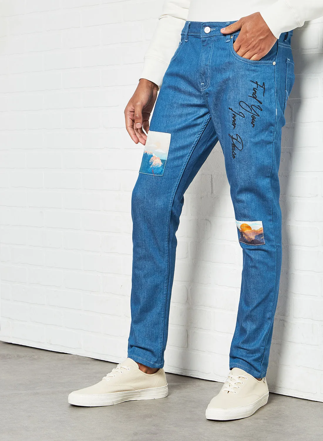Blue Saint Comfortable Stylish Cotton Jeans Blue