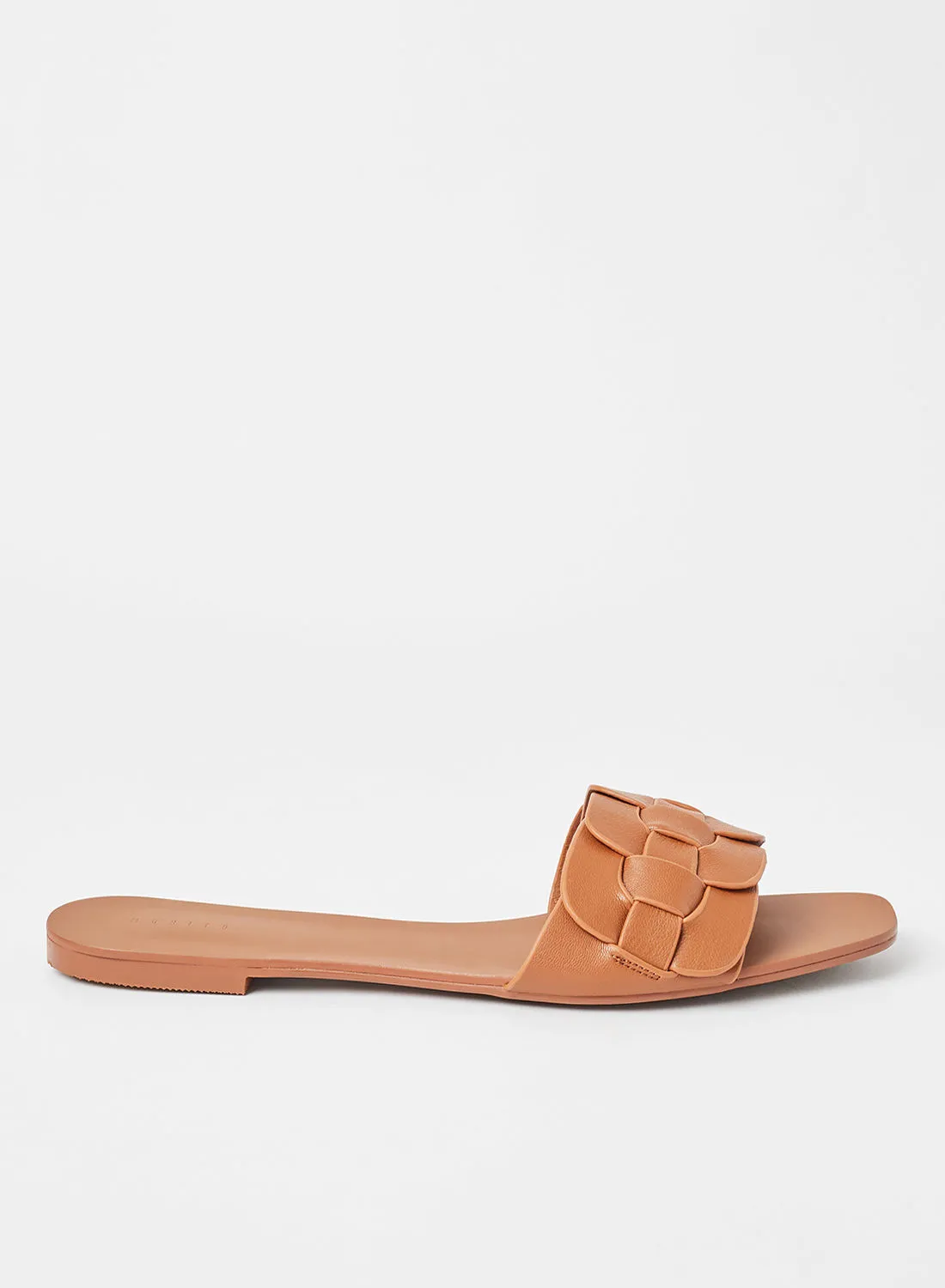 Mohito Woven Strap Flat Sandals Brown