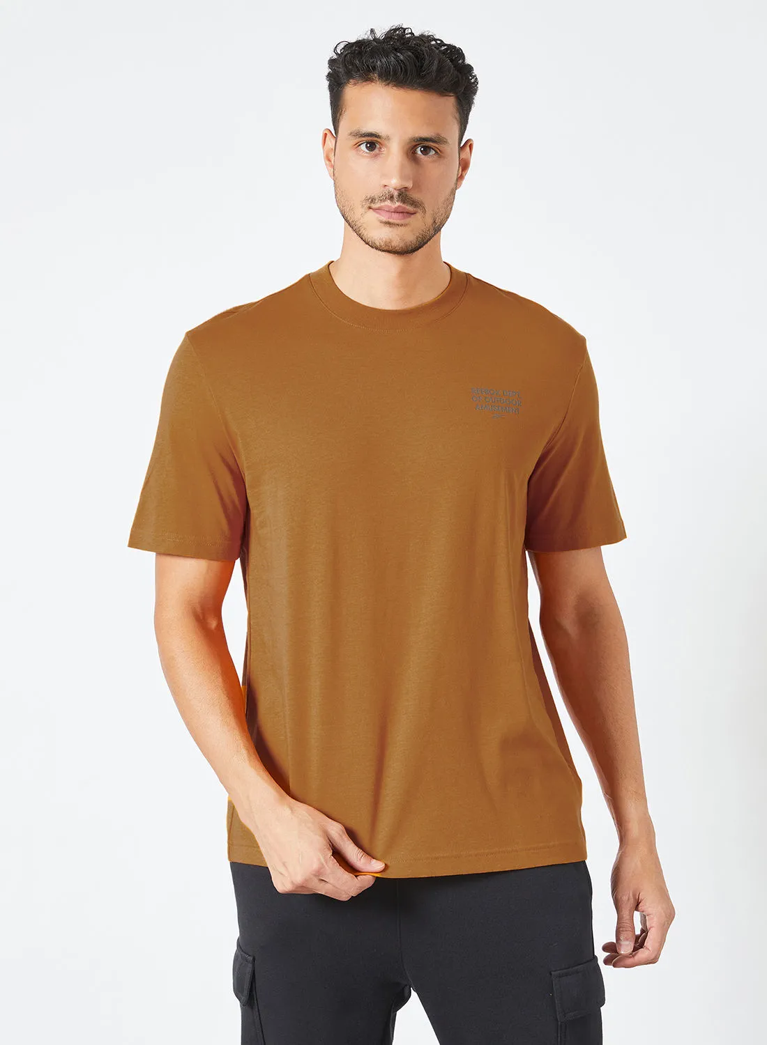 Reebok Classics Camping Graphic T-Shirt Brown