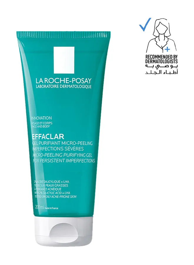 LA ROCHE-POSAY Effaclar Micropeeling Cleansing Gel With Salicylic Acid For Oily Skin 200ml