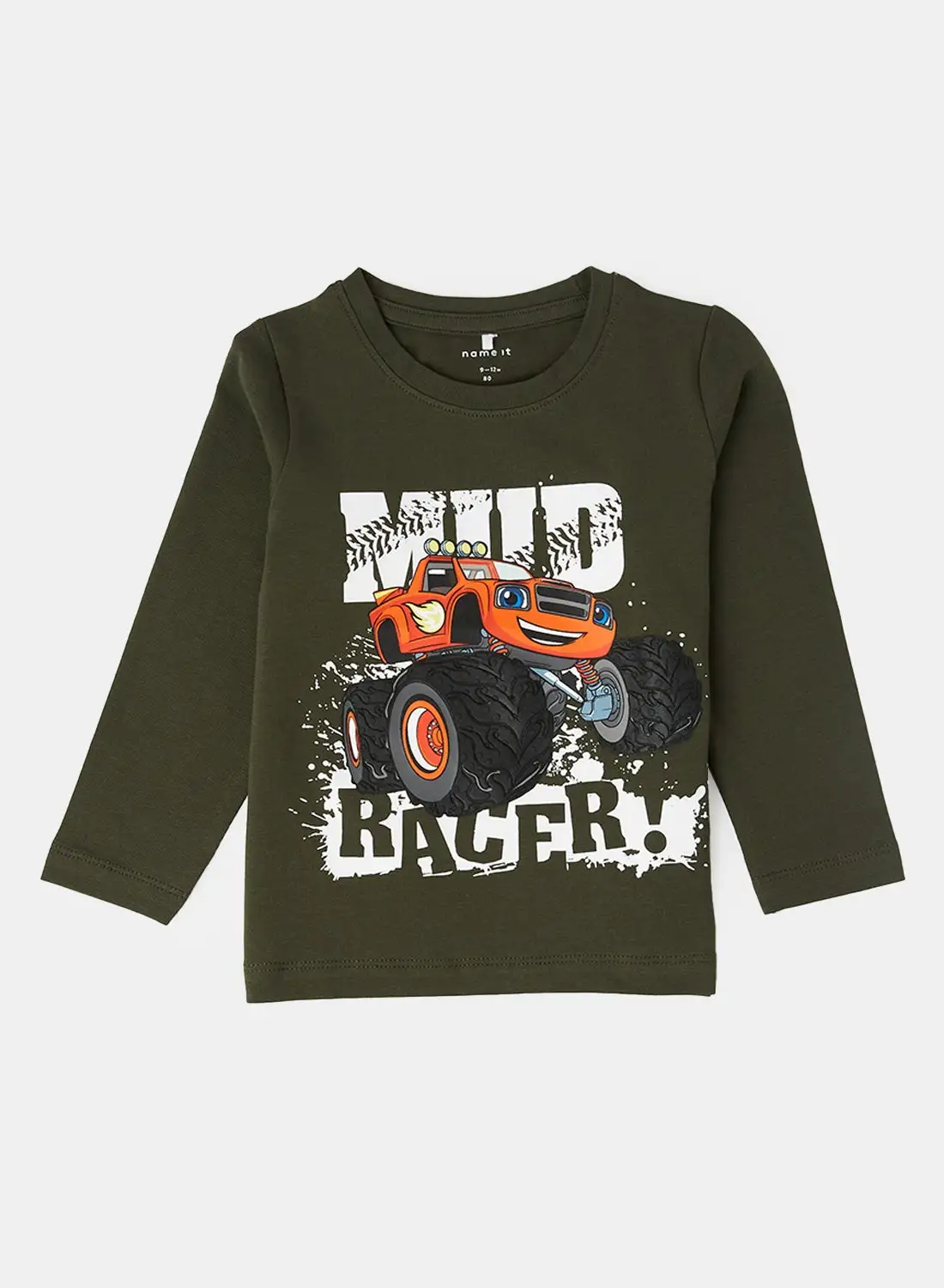 NAME IT Kids Mud Racer T-Shirt Green