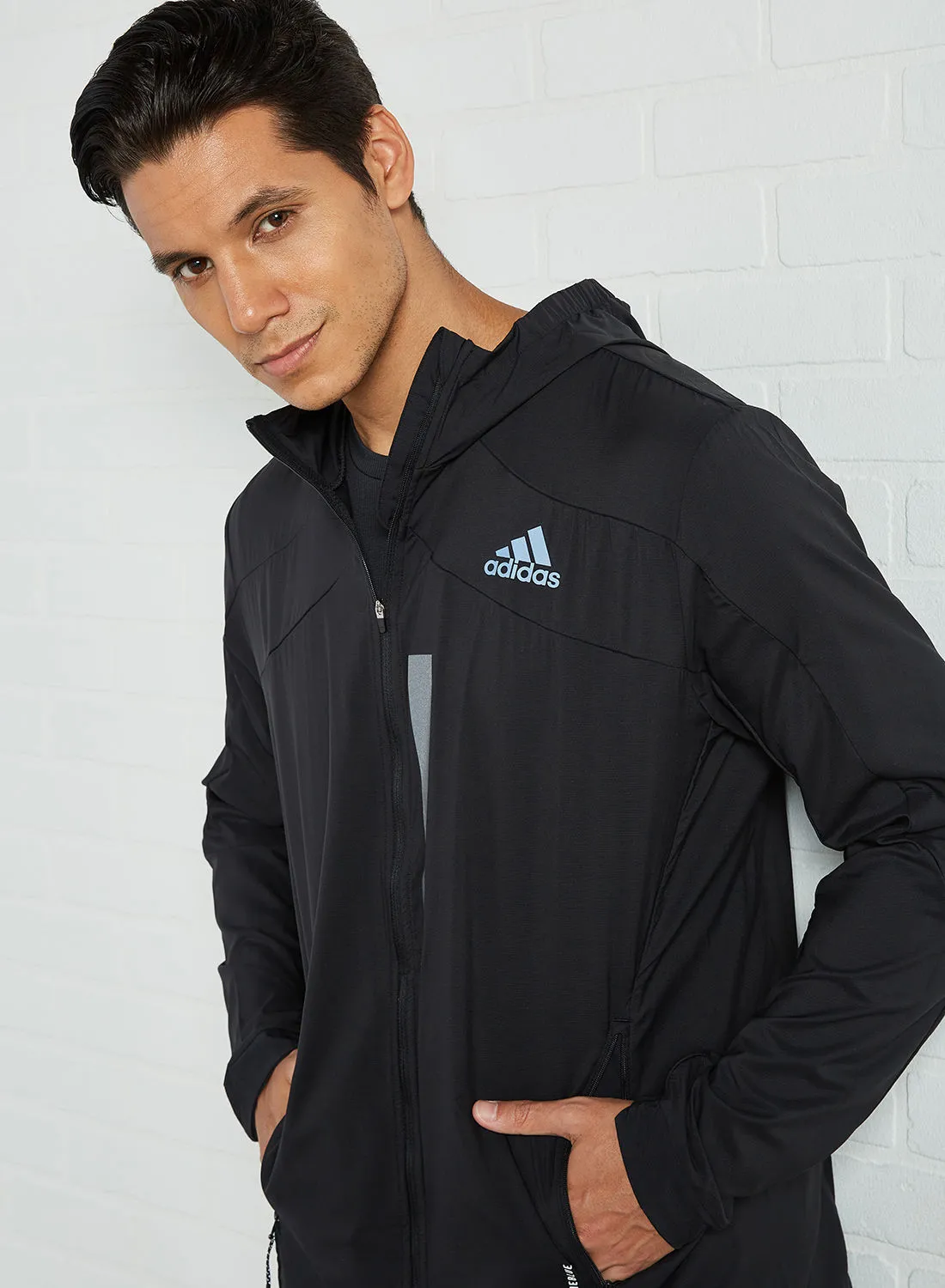 Adidas Marathon Hooded Jacket black