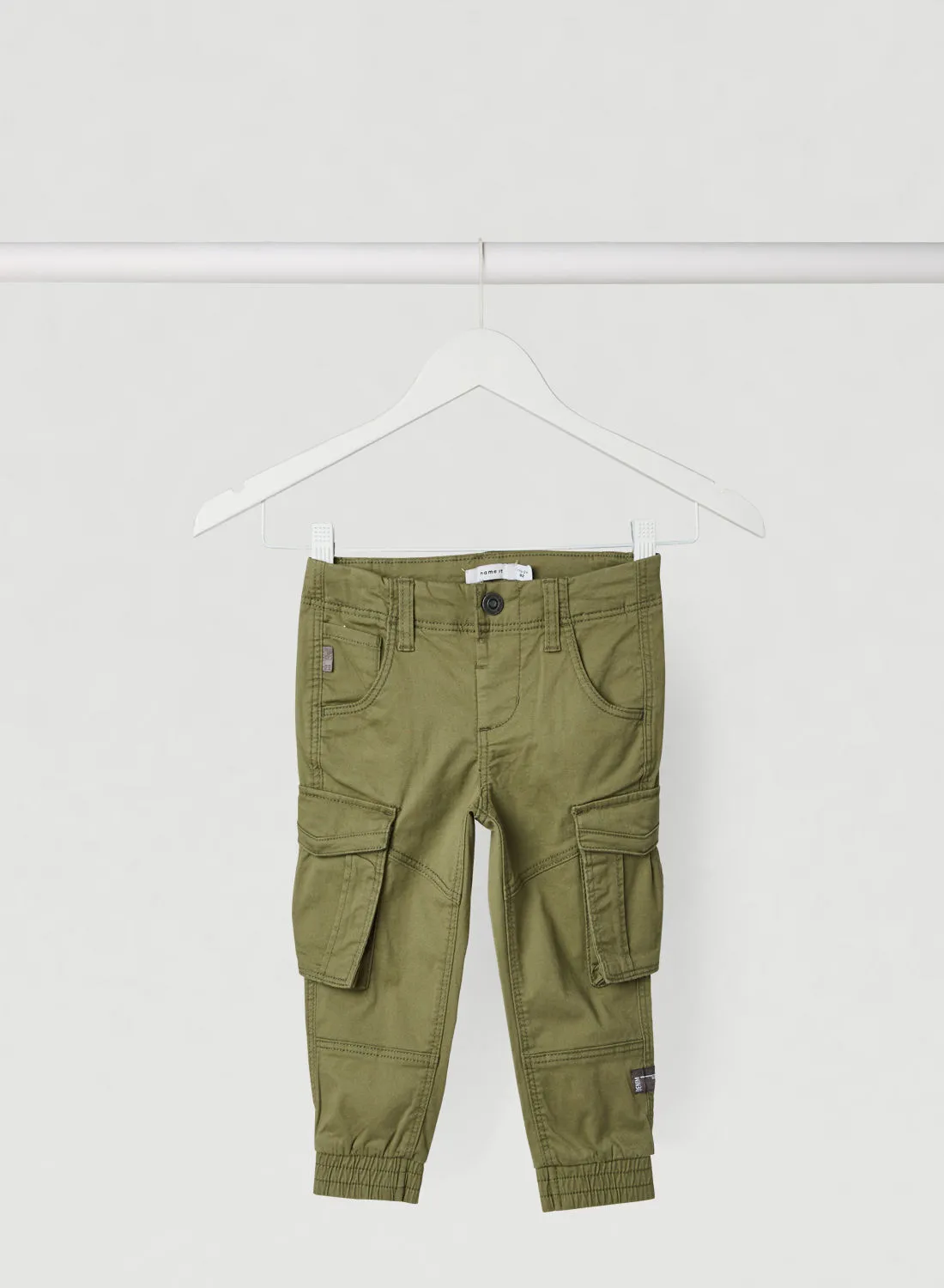 NAME IT Kids/Teen Regular Fit Cargo Pants Deep Lichen Green