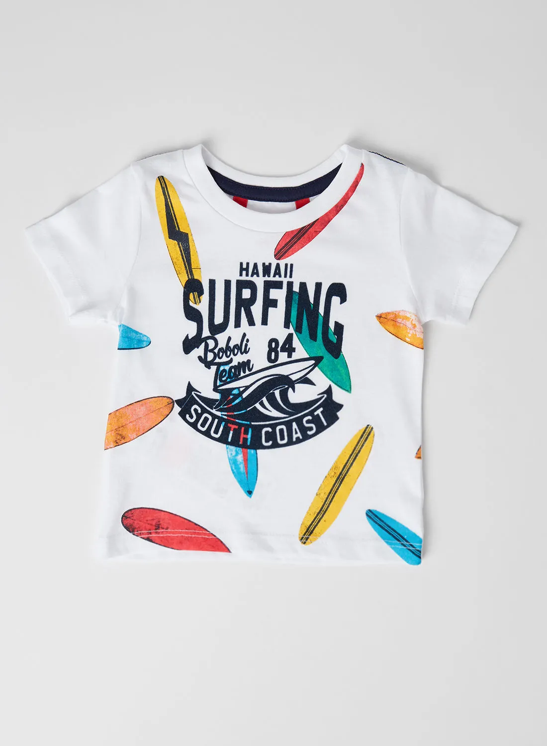 Boboli Baby Surf Graphic T-Shirt White