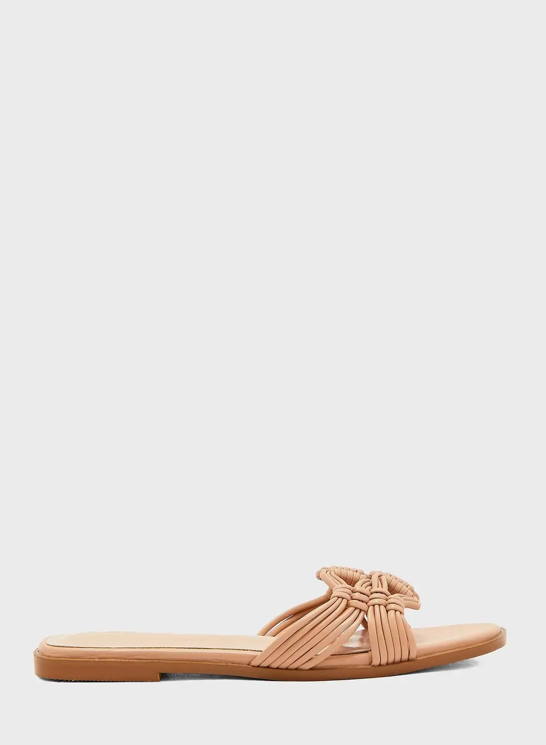 Ella Limited Edition Knotted Strap Flat Sandals