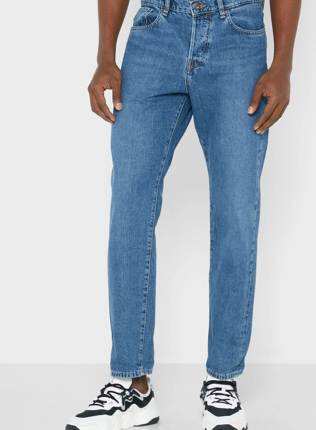 JACK & JONES Mid Wash Slim Fit Jeans