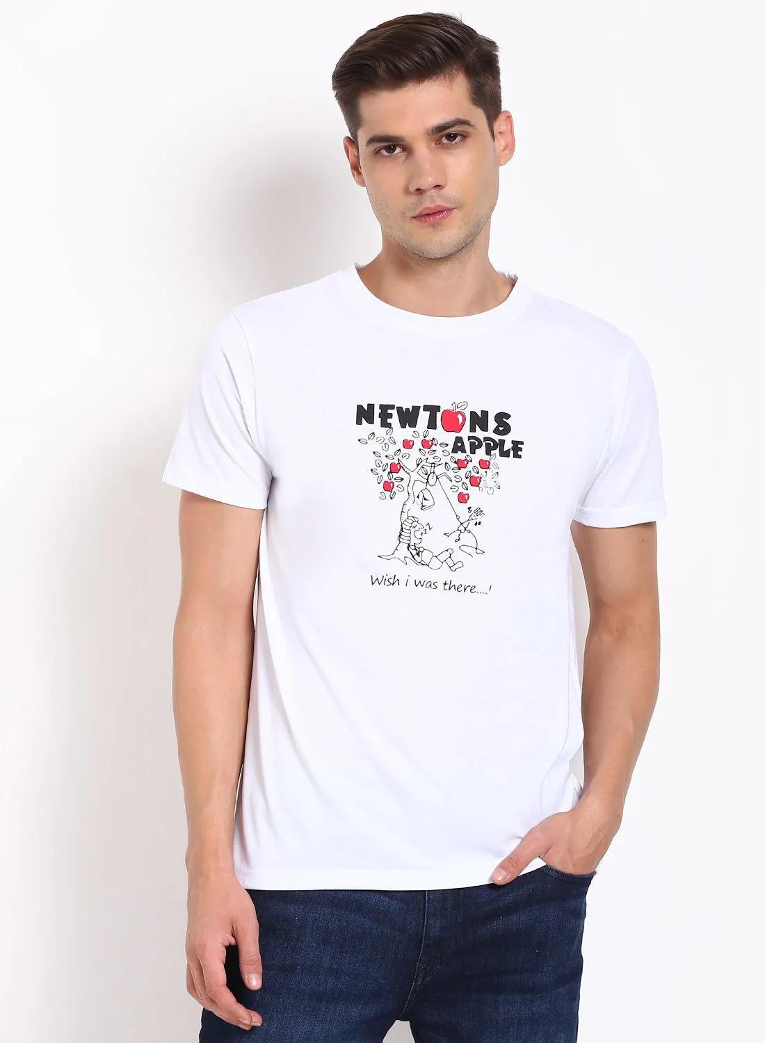Campus Sutra Casual Crew Neck T-Shirt White