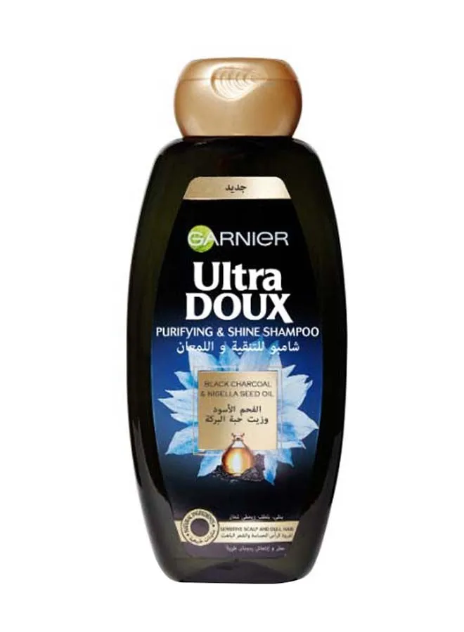 Garnier Ultra Doux Black Charcoal & Nigella Seed Oil Purifying & Shine Shampoo 400ml