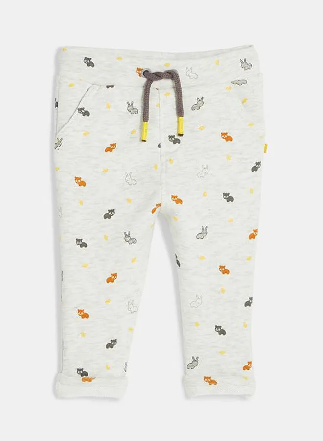 OBAIBI Printed Joggers White/Orange/Yellow