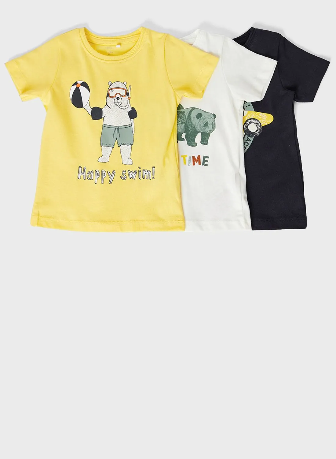 NAME IT Kids 3 Pack Graphic Print T-Shirt Set