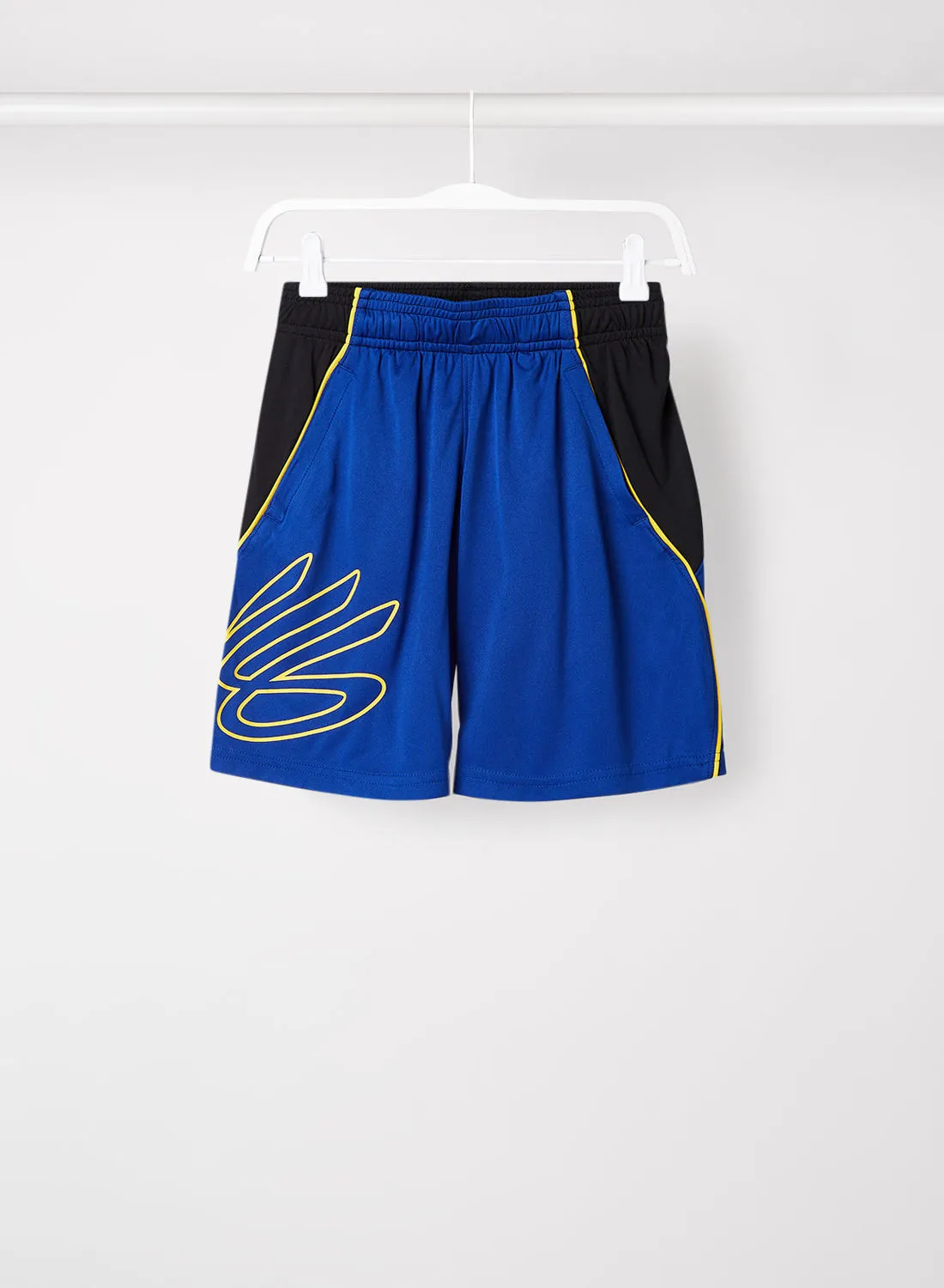 UNDER ARMOUR Kids Curry SC Hoops Shorts Blue
