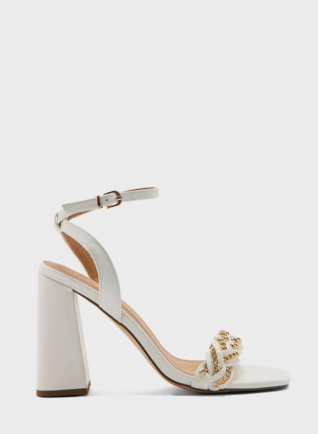 Chi-Chi London Strappy Chain Detail Up Heeled Sandals