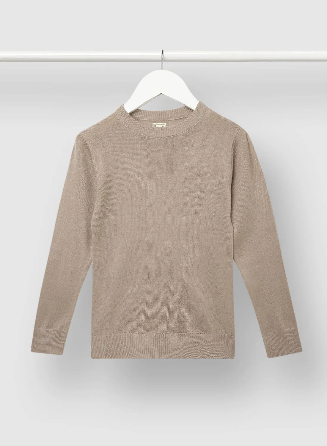 NEON Boy Casual Long Sleeve Sweater Light Grey
