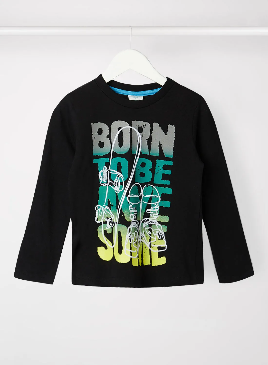 Boboli Kids/Teen Graphic T-Shirt Black