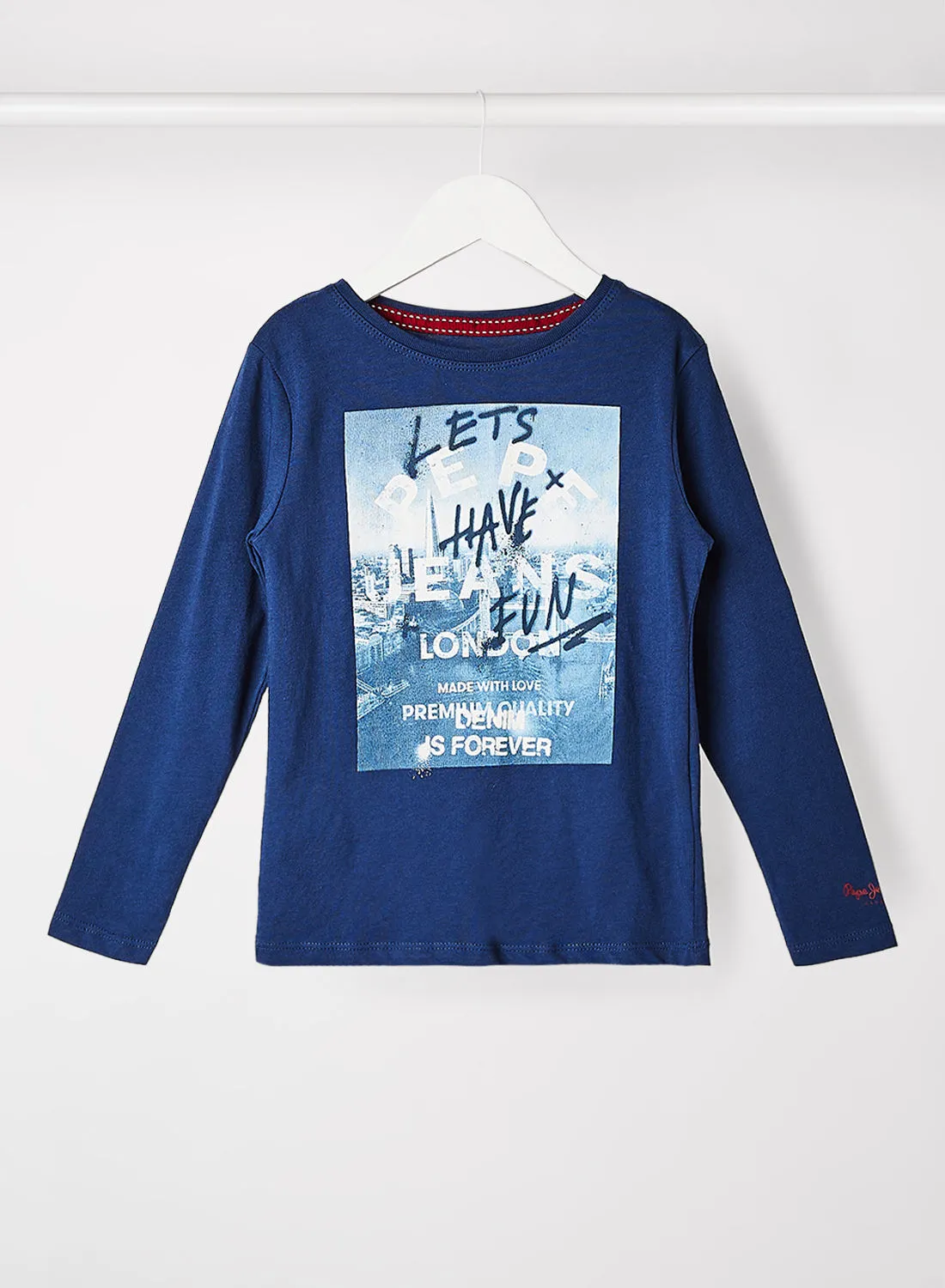 Pepe Jeans LONDON Kids/Teen Arnold Graphic T-Shirt Navy