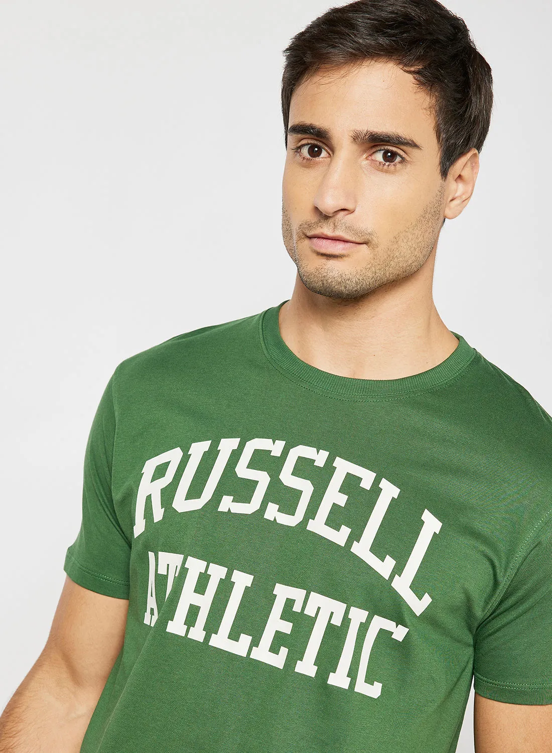 Russell Athletic Logo Print T-Shirt Green