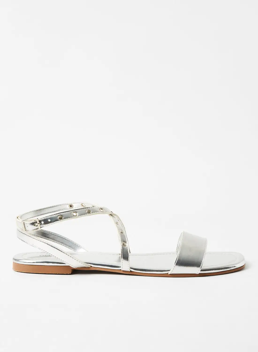 Sivvi x GenM Studded Flat Sandals Silver