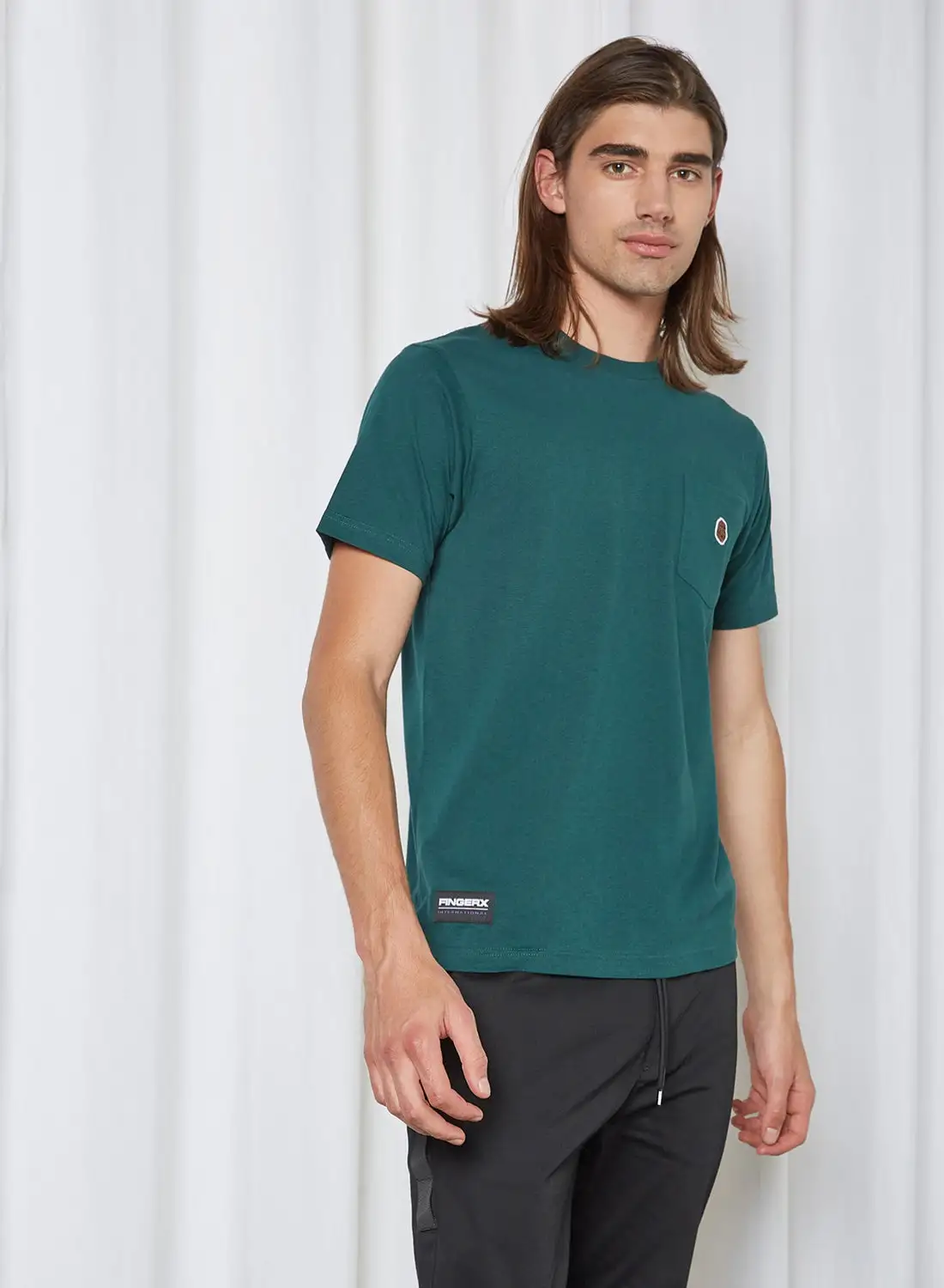 FINGERCROXX Short Sleeve T-Shirt Dark Green