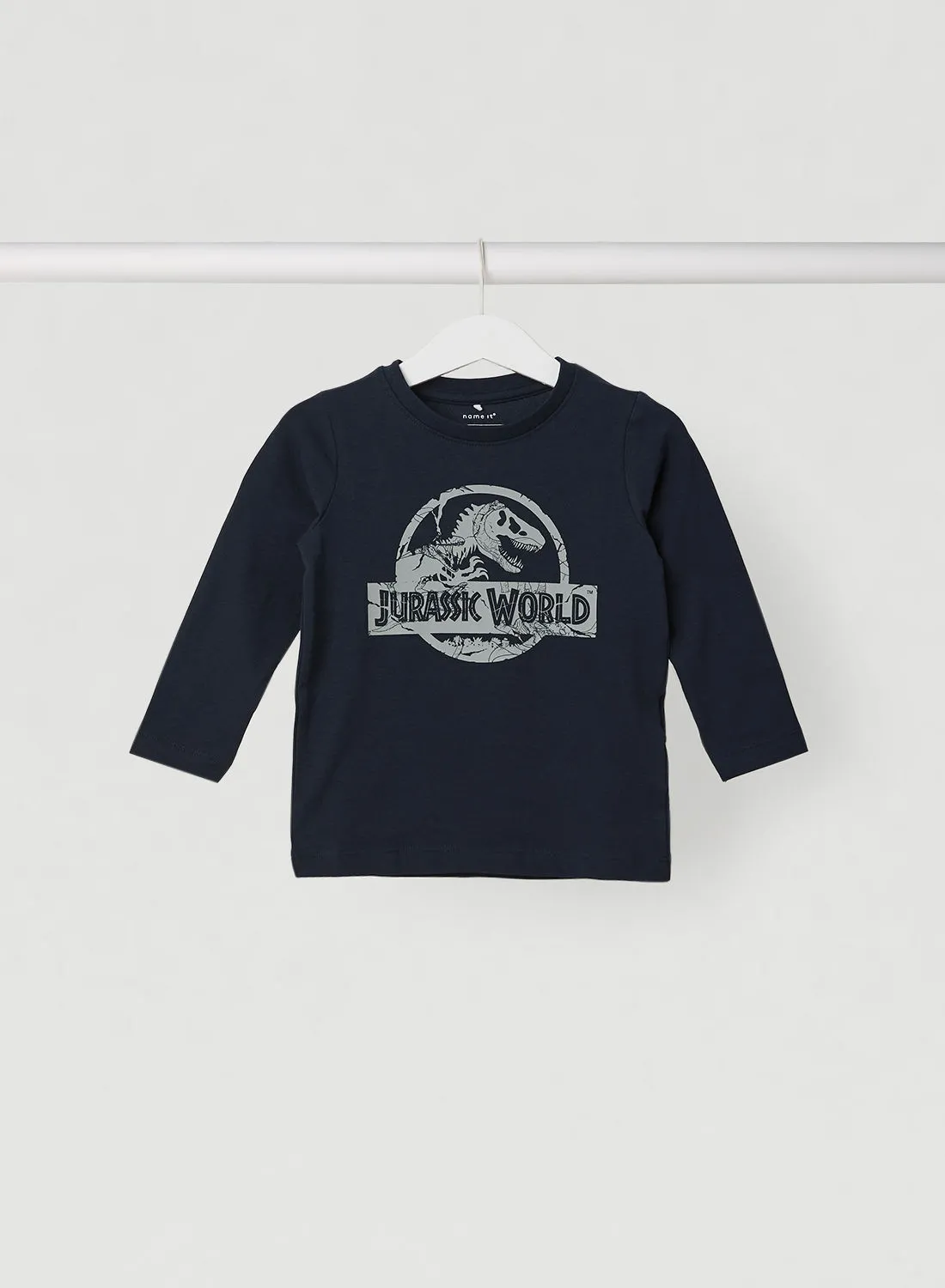 NAME IT Jurassic World Graphic Printed T-Shirt Dark Sapphire/Grey