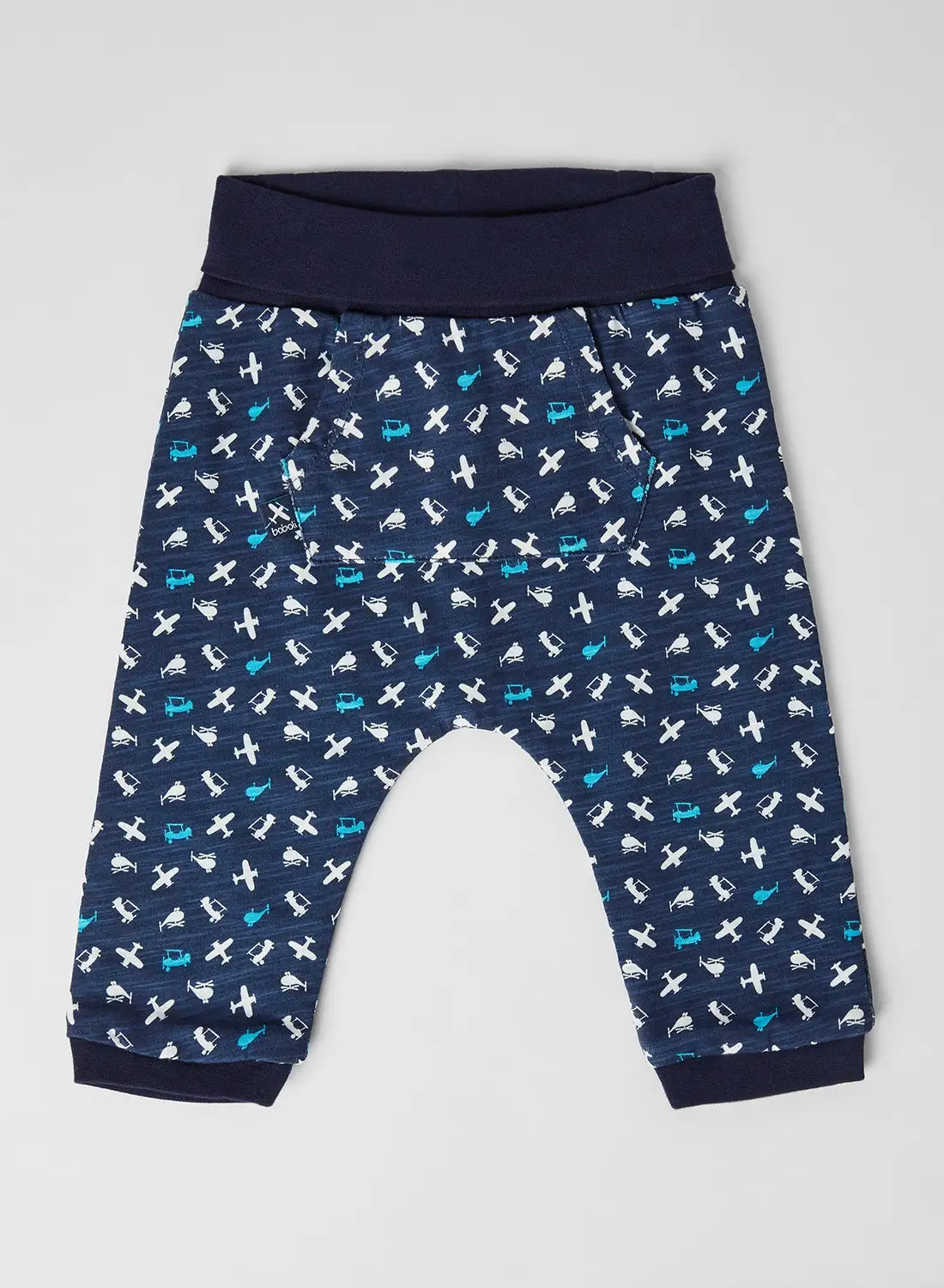 Boboli Baby All-Over Graphic Reversible Pants print
